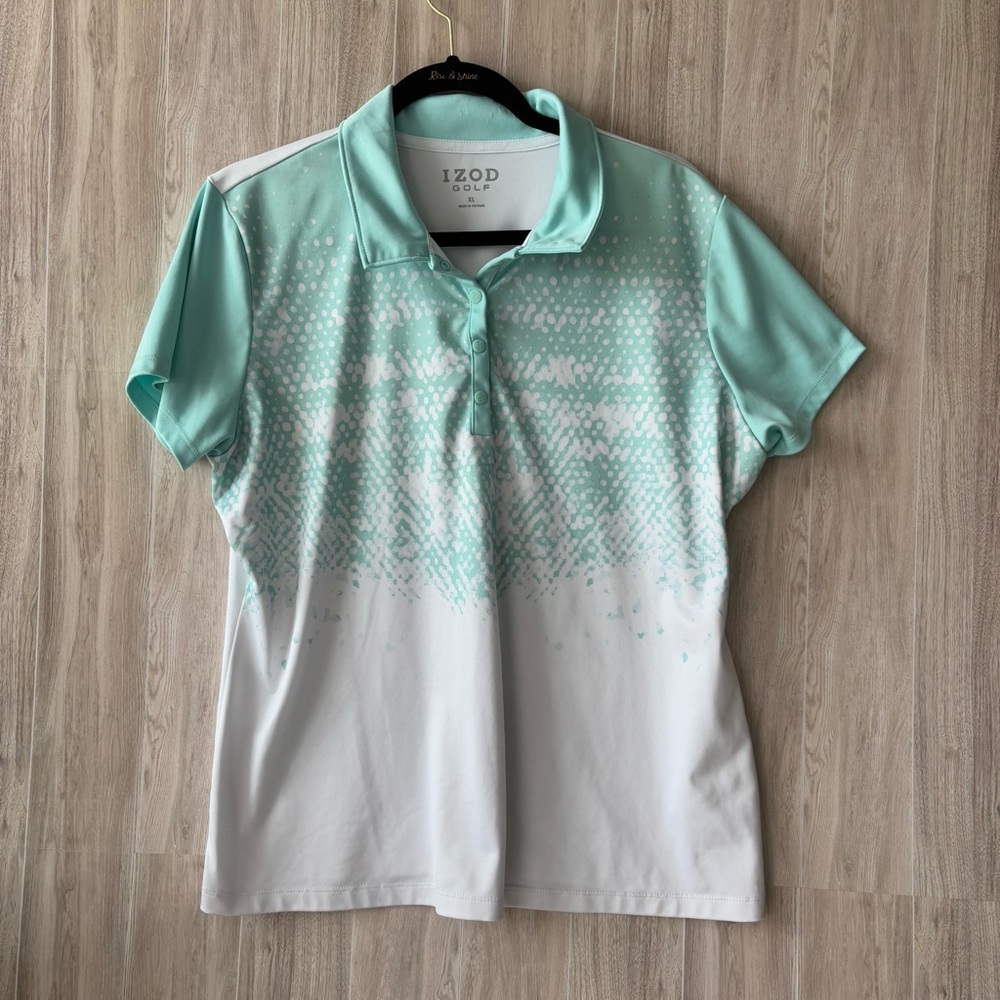 IZOD Women's Aqua Polo Shirt